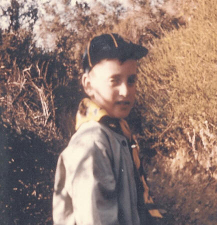 Cub scout in the wilderness